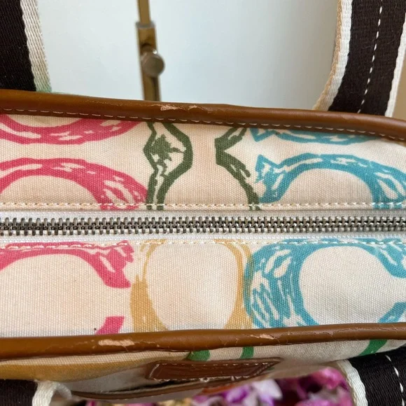 Coach Hampton Patchwork Satchel - Picture 7 of 11